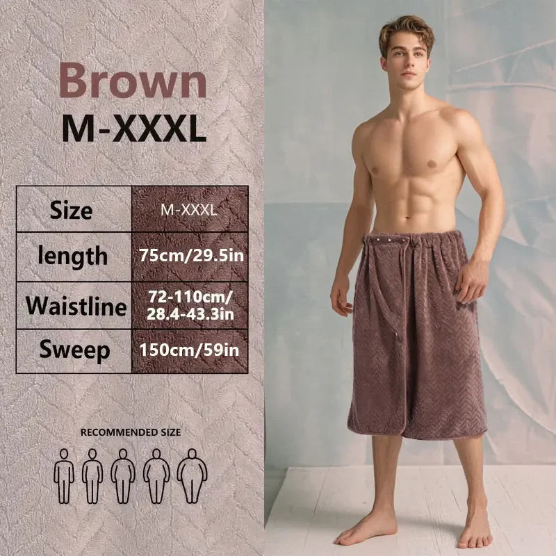 Unisex Knit Bath Skirt