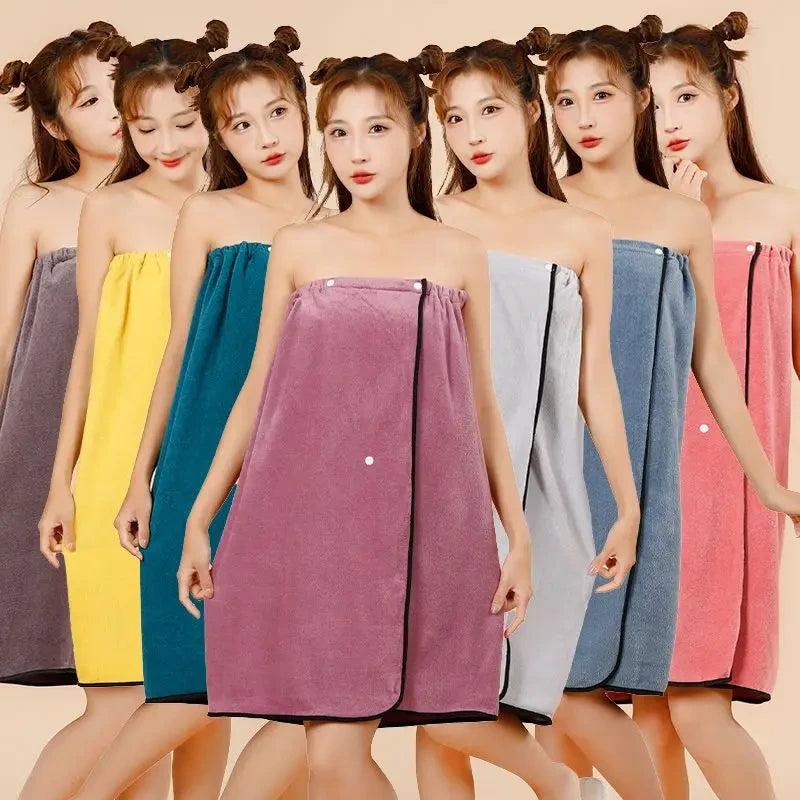 Wearable Cotton Bath Towel Wrap