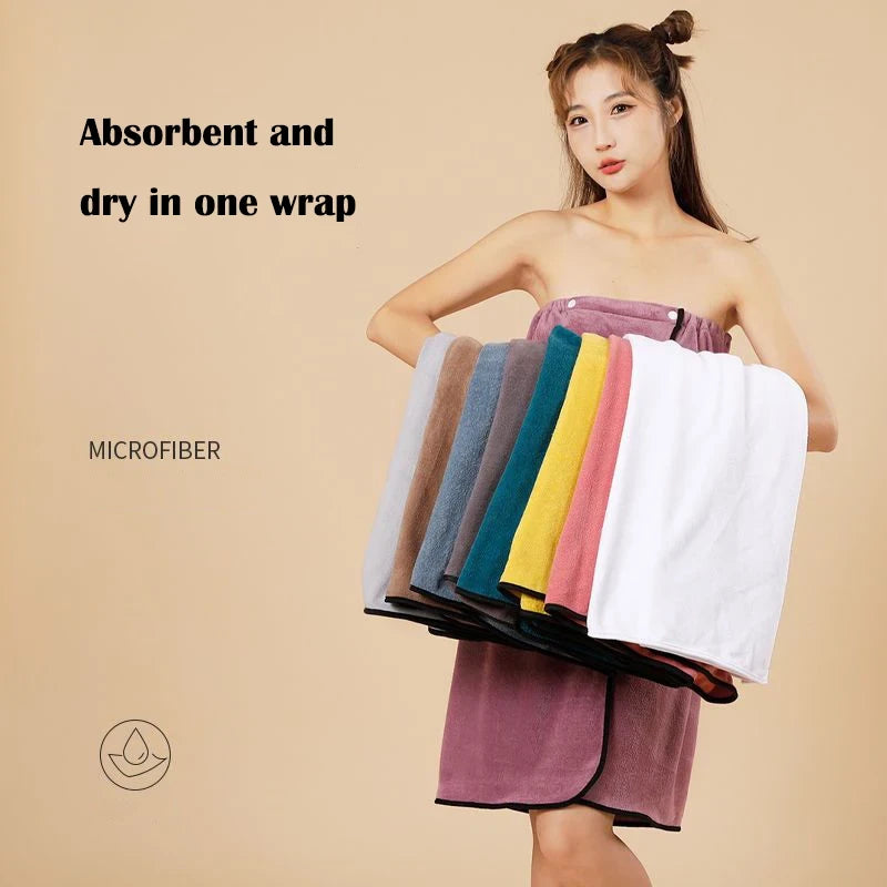 Wearable Cotton Bath Towel Wrap