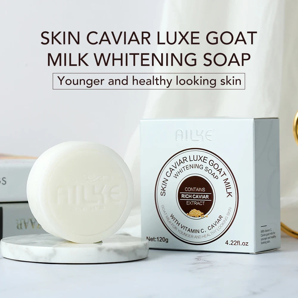 AILKE Goat Milk Caviar Whitening Soap