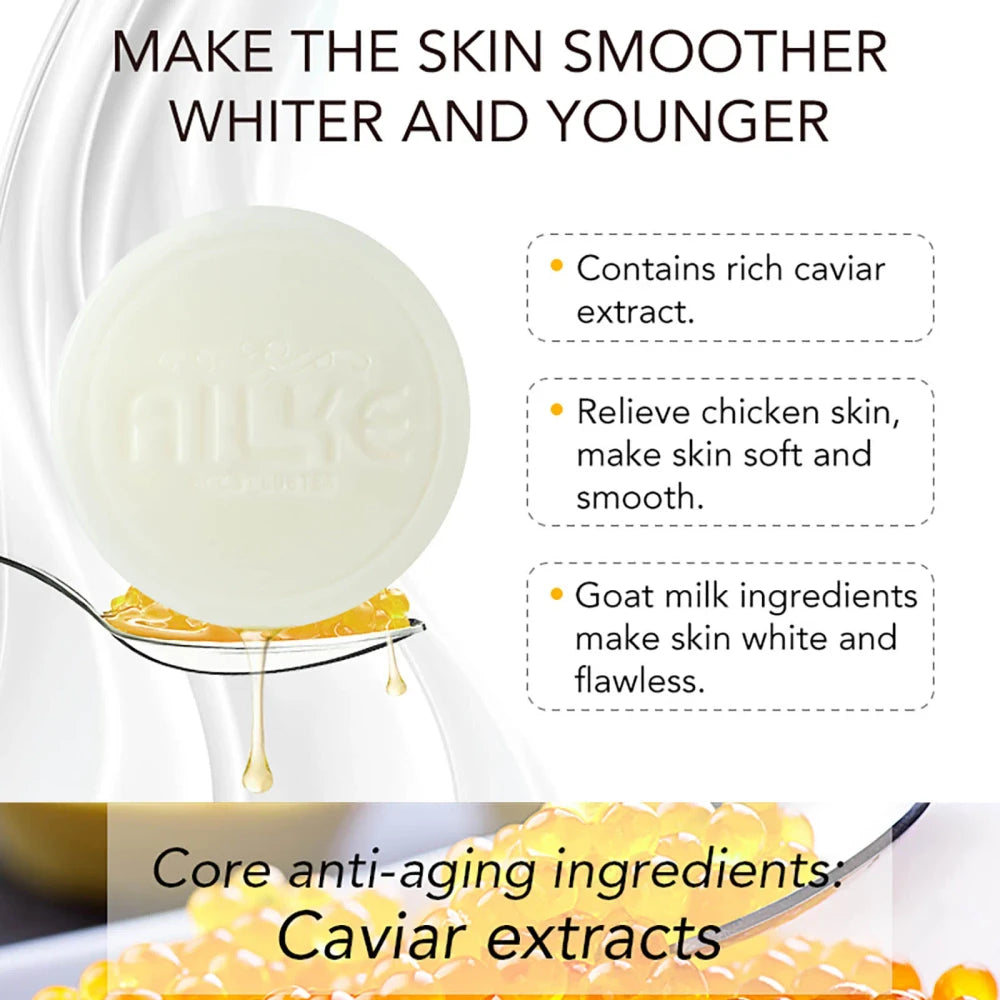 AILKE Goat Milk Caviar Whitening Soap